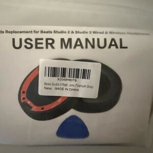 Beats by Dre Studio 3 Replacement Ear Pads - Titanium Gray